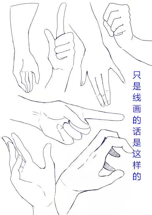 手的画法