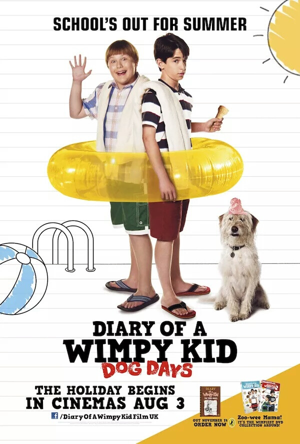 ★《Diary of a Wimpy Kid 3》
★《小屁孩日记3》是由大卫·鲍沃斯执导，扎克瑞·戈登、戴文·博斯蒂克、史蒂夫·茨恩等人主演的喜剧电影。
★影片讲述依然是心思很重且屡屡出糗的格雷格，和那个没心没肺却又非常够朋友的小胖子罗利，以及其他那些有趣的角色。这一回，他们将离开学校，开始一场暑期休假之旅。
★影片于2012年8月3日在美国上映。