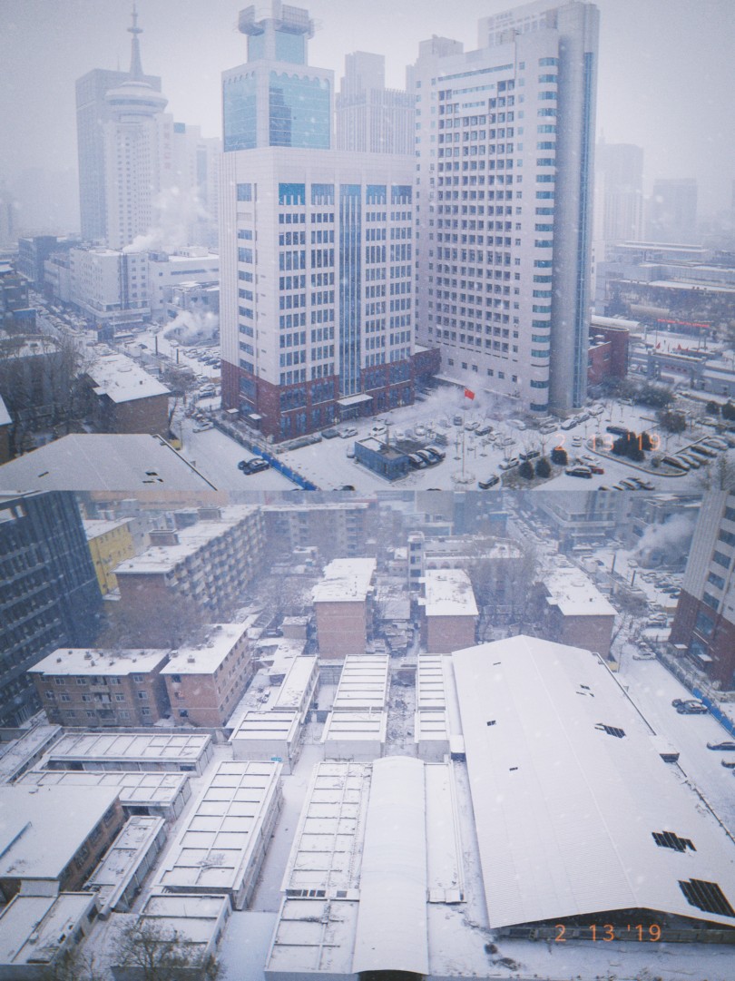 南方人庄里看雪