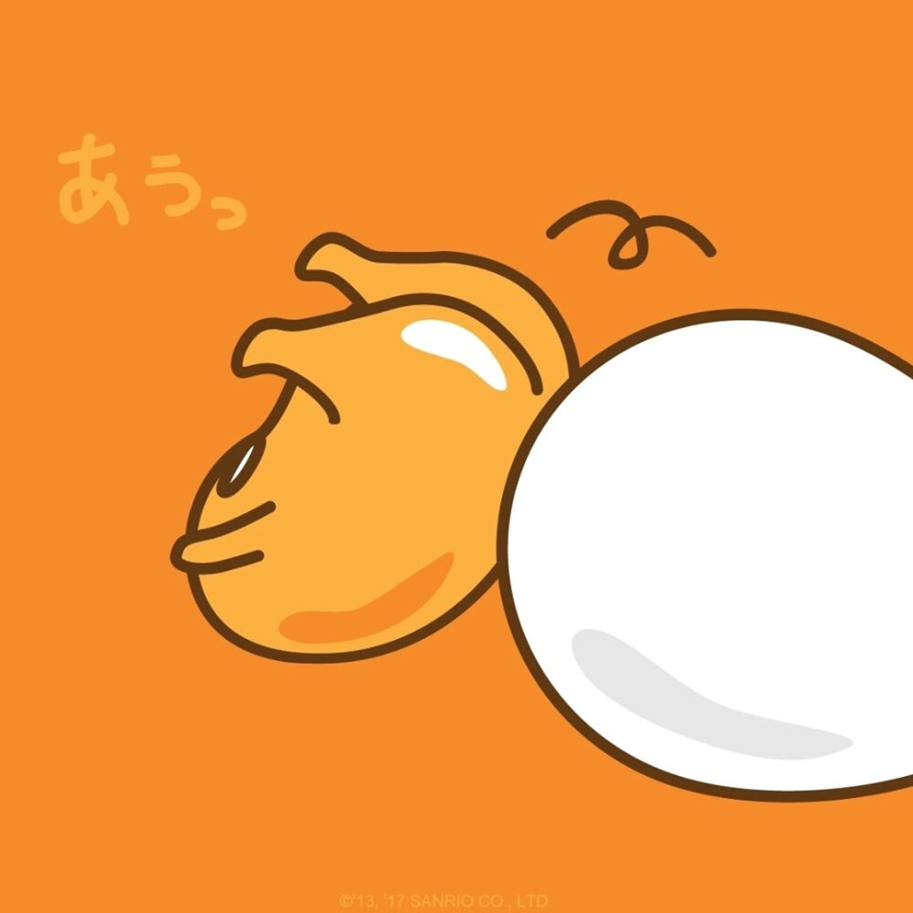 蛋黄君 懒蛋蛋 手帐素材 插画 手绘 彩绘 板绘 动漫 头像 壁纸 背景
ins：Gudetama