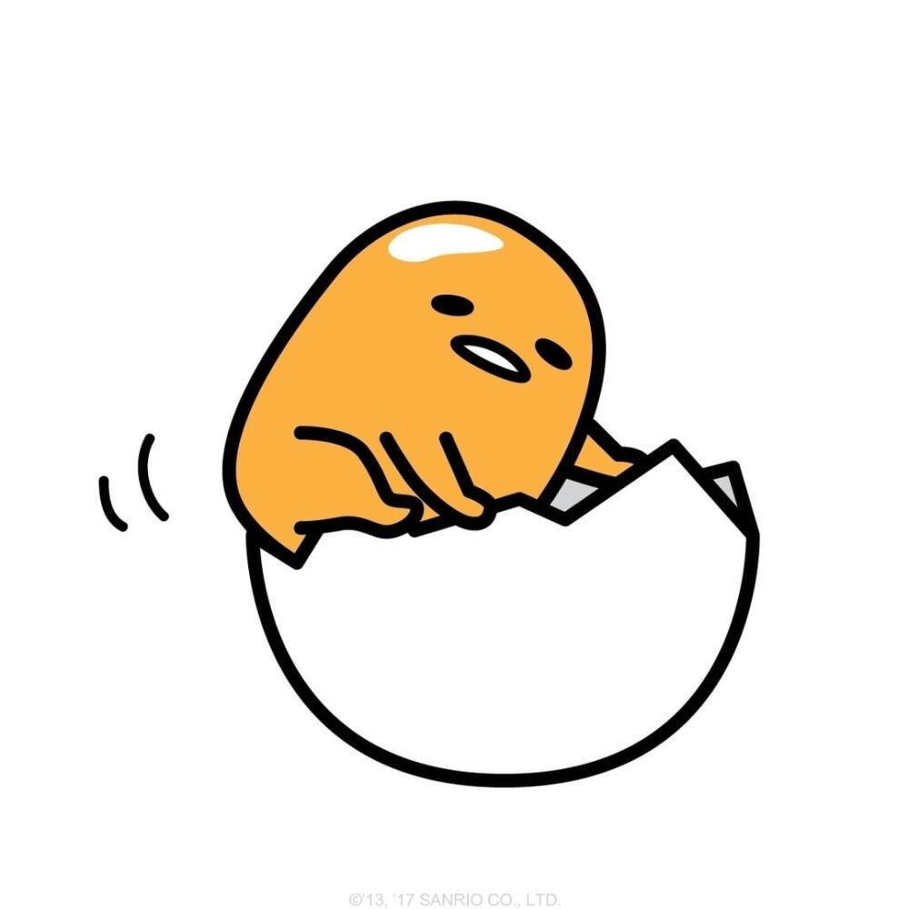 蛋黄君 懒蛋蛋 手帐素材 插画 手绘 彩绘 板绘 动漫 头像 壁纸 背景
ins：Gudetama