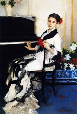 Madame Ramon Subercaseaux (1880). 萨金特 (美, 1856-1925) 