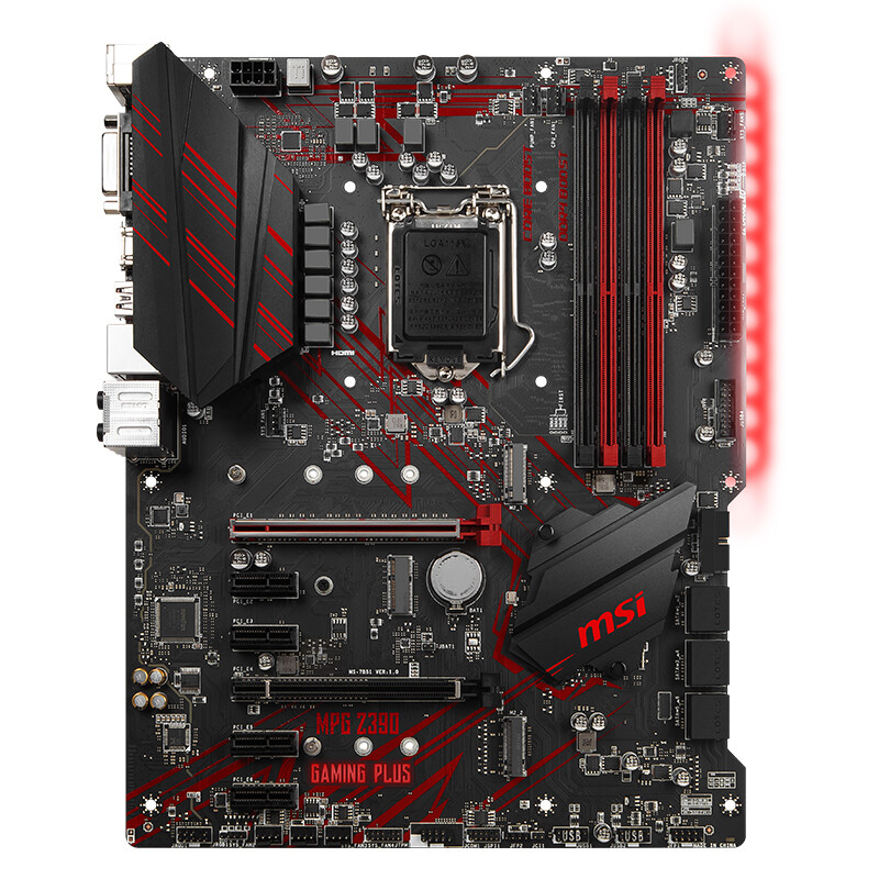 现货 MSI/微星 Z390 GAMING PLUS 电脑游戏主板 支持8/9代CPU