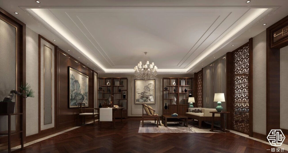 书房，古称书斋。从两千多年前的汉朝至今，有一种建筑形式，始终在文人雅士的生活中承载着“隔离世俗、容纳自我、清心博览、禅悟通理”的价值，这就是书房。中式书房，其东方沉淀和古韵风情，更是无不体现着中国人骨子里温润儒雅的性子。