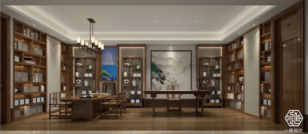 书房，古称书斋。从两千多年前的汉朝至今，有一种建筑形式，始终在文人雅士的生活中承载着“隔离世俗、容纳自我、清心博览、禅悟通理”的价值，这就是书房。中式书房，其东方沉淀和古韵风情，更是无不体现着中国人骨子里温润儒雅的性子。