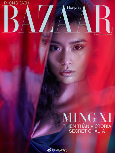 时尚明星奚梦瑶 &amp;《HarpersBazaar》越南版封面Ⅰ足够艳丽的色彩，略带厚重的妆容，这样的时尚大片你感觉怎么样？♥️