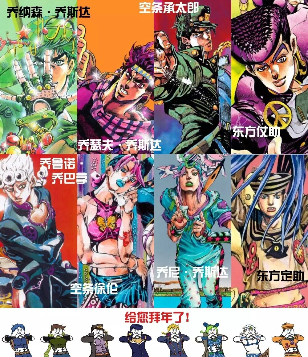 各代JOJO