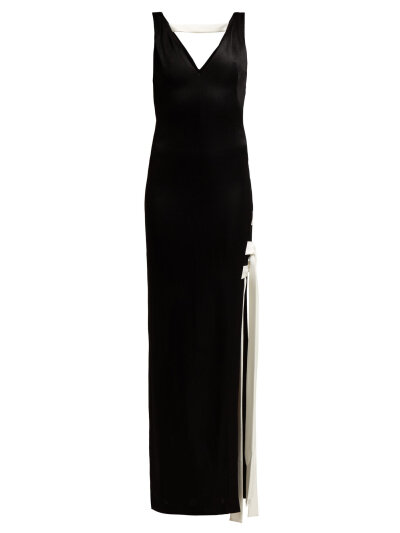 High-shine laced dress | Galvan