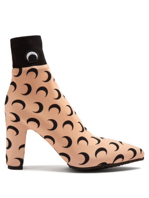 Crescent Moon-print sock boots | Marine Serre