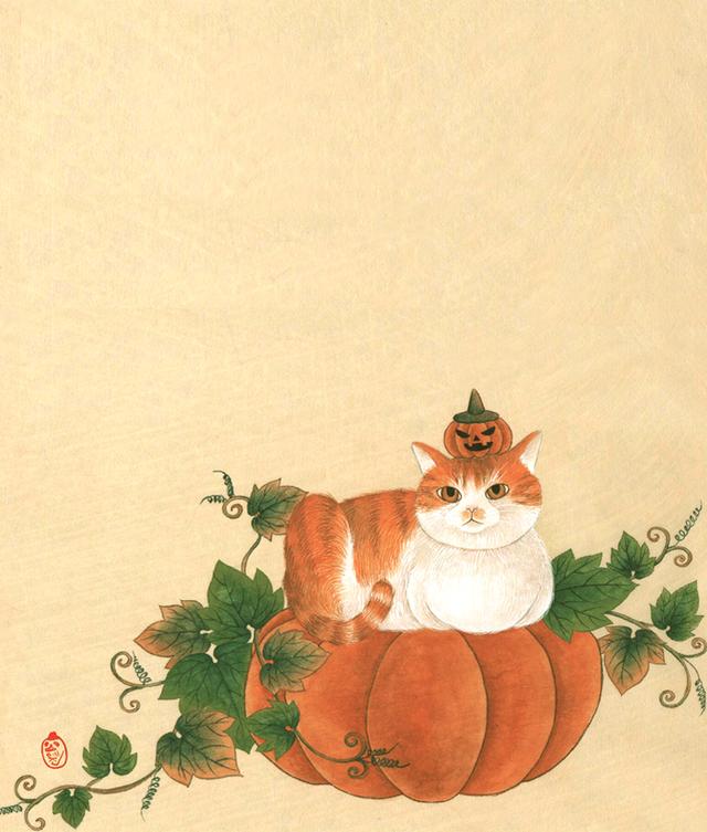 猫咪 绘画 韩国画师HYE JIN作品