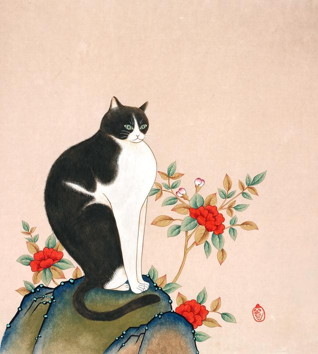 猫咪 绘画 韩国画师HYE JIN作品