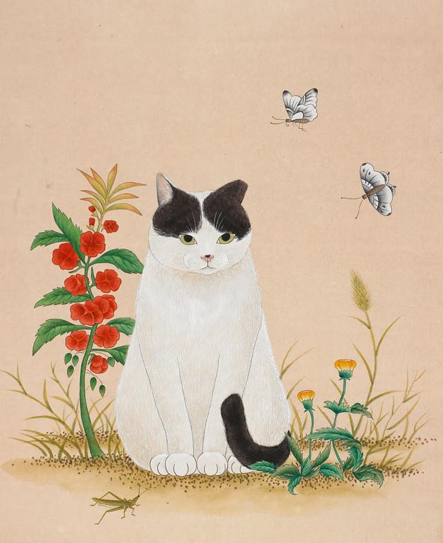 猫咪 绘画 韩国画师HYE JIN作品