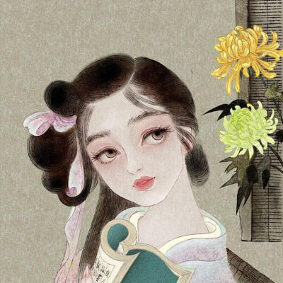 插画师尧立原创 词牌名美人
浣溪沙／人月圆／霜天晓角／采桑子／踏莎行／虞美人
古风美人头像系列