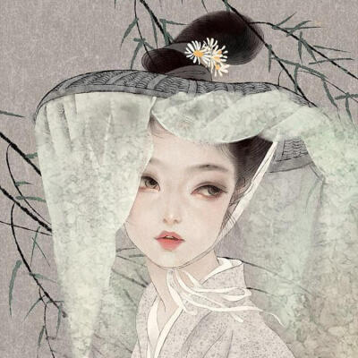 插画师尧立原创 词牌名美人
浣溪沙／人月圆／霜天晓角／采桑子／踏莎行／虞美人
古风美人头像系列