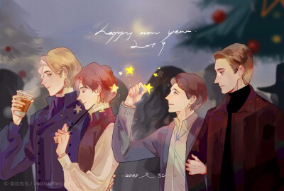 【ggad/神奇动物在哪里】咯咯阿邓真美妙(›´ω`‹ )
图源来自lofter，仅供欣赏不可用于自用商用