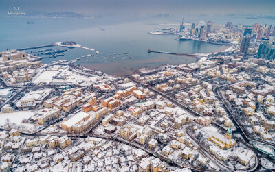 青岛 2019年第一场雪恰逢情人节