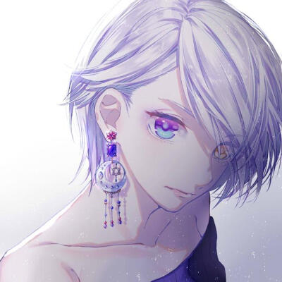 精致到耳饰！送你一组清新甜美的二次元女生头像