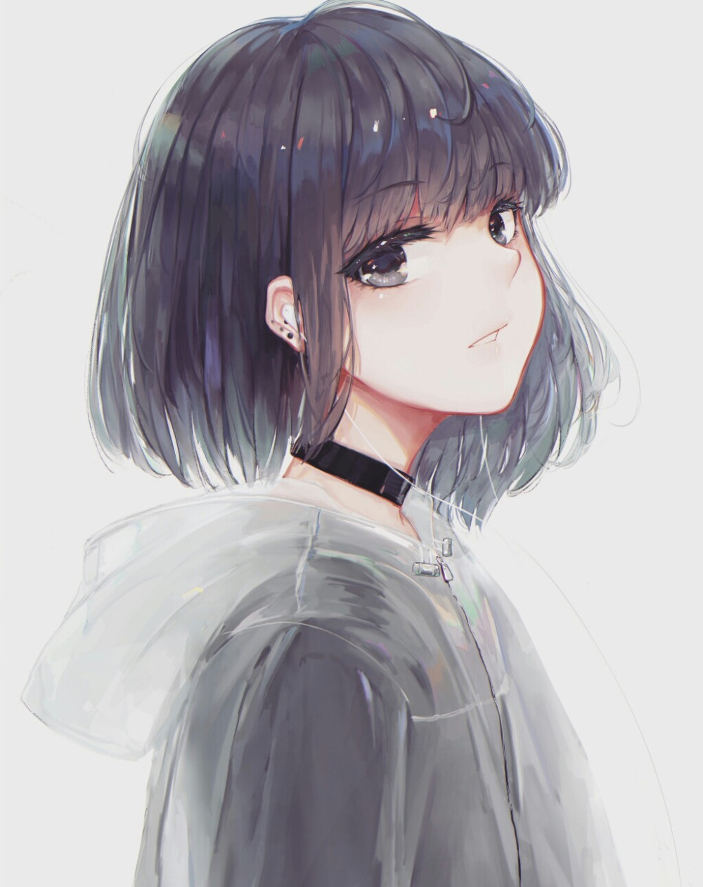 p站 二次元 插画 少女 头像 手绘 动漫