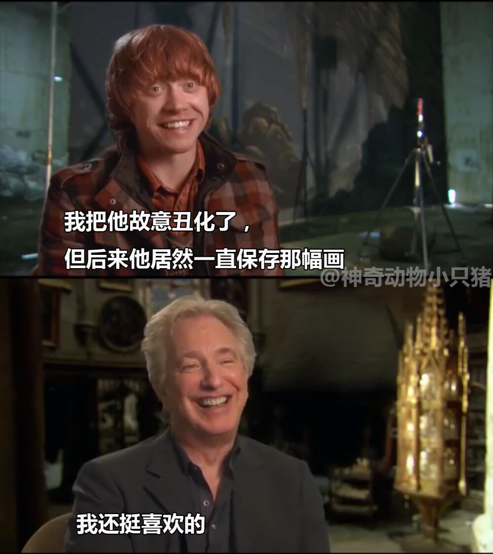 HP各位小孩在剧组度过的青少年时期太有爱了，没事一起整蛊大人，互相拌下嘴，很皮又很萌。人人都是本色出演，我真的可以爱一百年