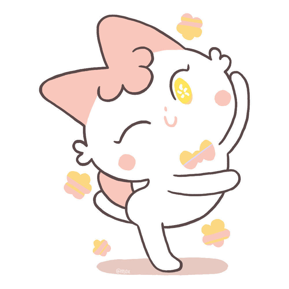 q萌手帐素材插画手绘彩绘板绘动漫头像壁纸背景