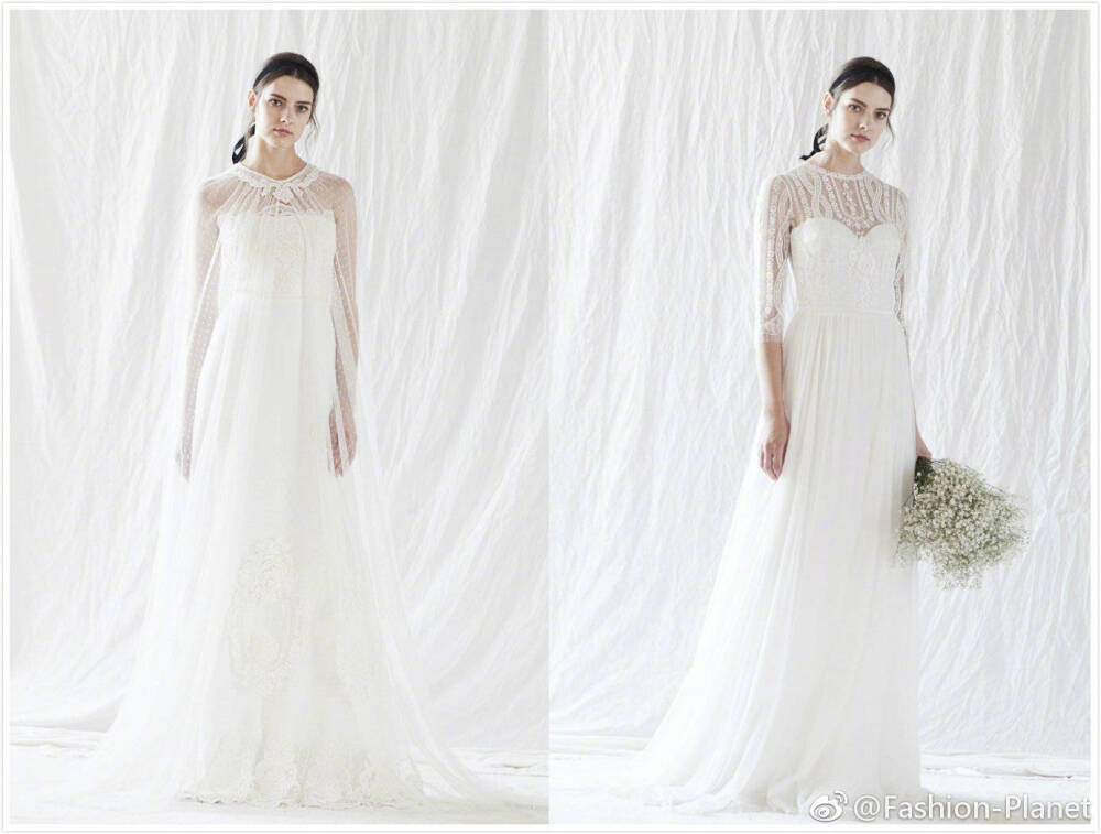 Divine Atelier Bridal 2019 | 复古优雅和波西米亚的美丽结合。精致的花边、柔软的轮廓和轻盈的飘逸感，清新脱俗也不失浪漫。 ???