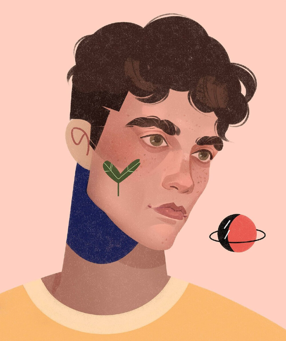 肖像插画／by Maria Frenzy ——