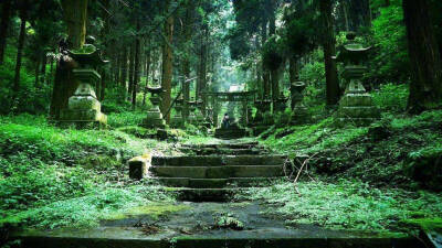 熊本县的上色见熊野座神社，雾雨后简直打破次元壁！！!《螢火之森》取景地