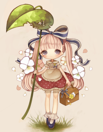 树叶雨伞