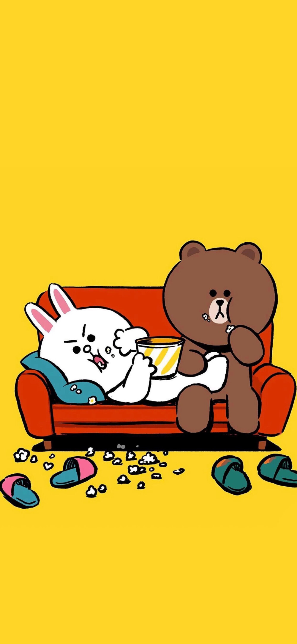 iPhoneX专用壁纸 拿图请留赞么么哒❤Linefriends