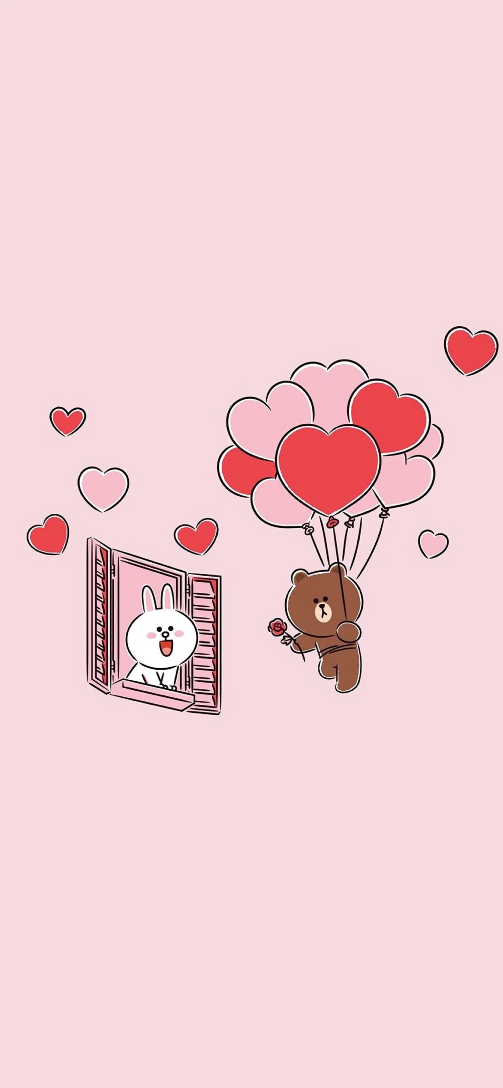 iPhoneX专用壁纸 拿图请留赞么么哒❤Linefriends