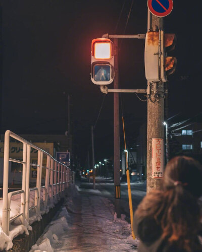 北海道的雪夜