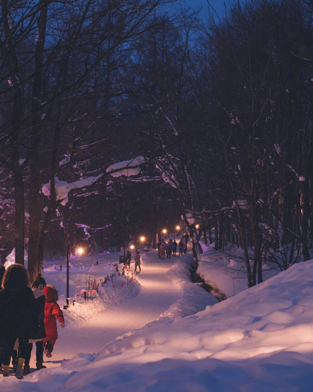 北海道的雪夜