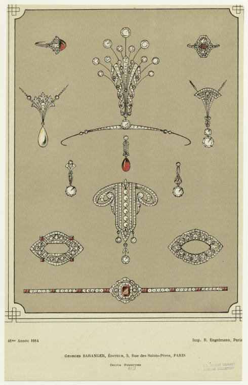 一百年前的珠宝设计图鉴