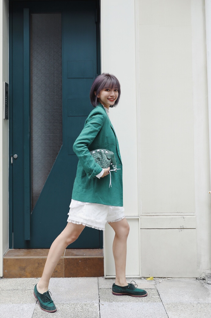 #猴猴look# 西装2⃣️ 昨天在日月星街～ ​​​​