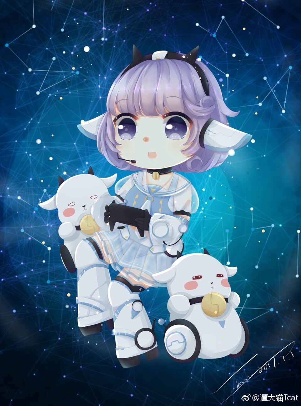 手绘 二次元 清新 唯美 森系 文艺 治愈 动植物 彩铅 水墨 水彩 冷色 暖色