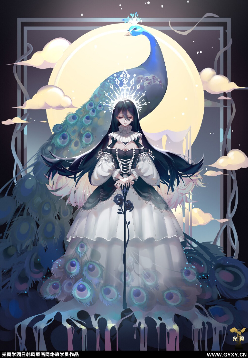 手绘 二次元 清新 唯美 森系 文艺 治愈 动植物 彩铅 水墨 水彩 冷色 暖色