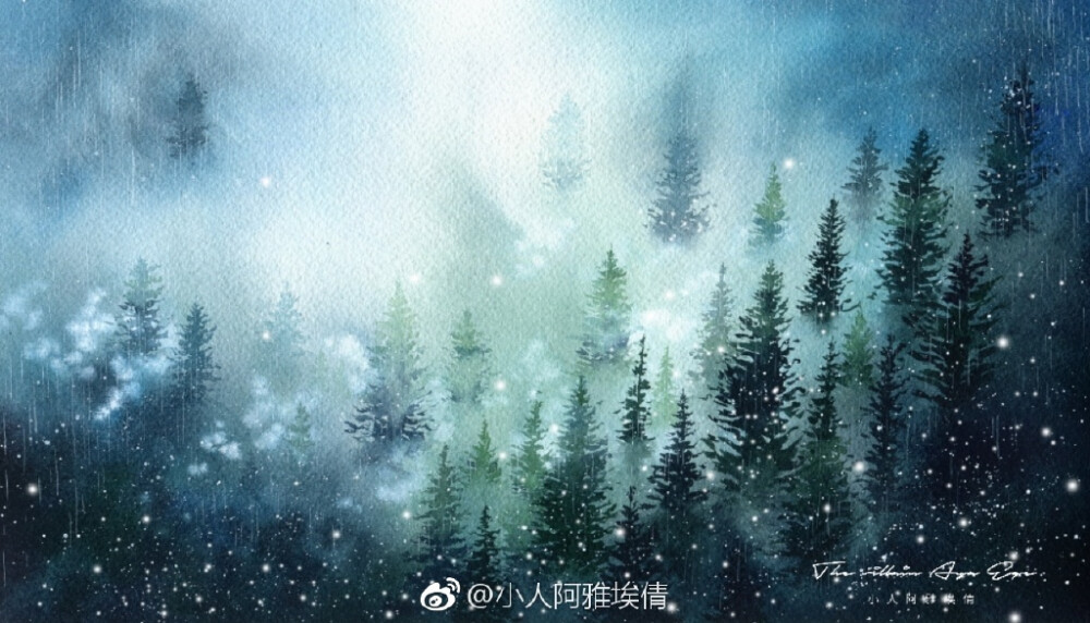 美景 水墨 烟雨