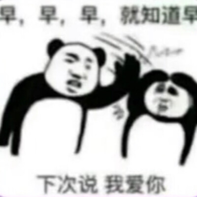 快跟老子说早安