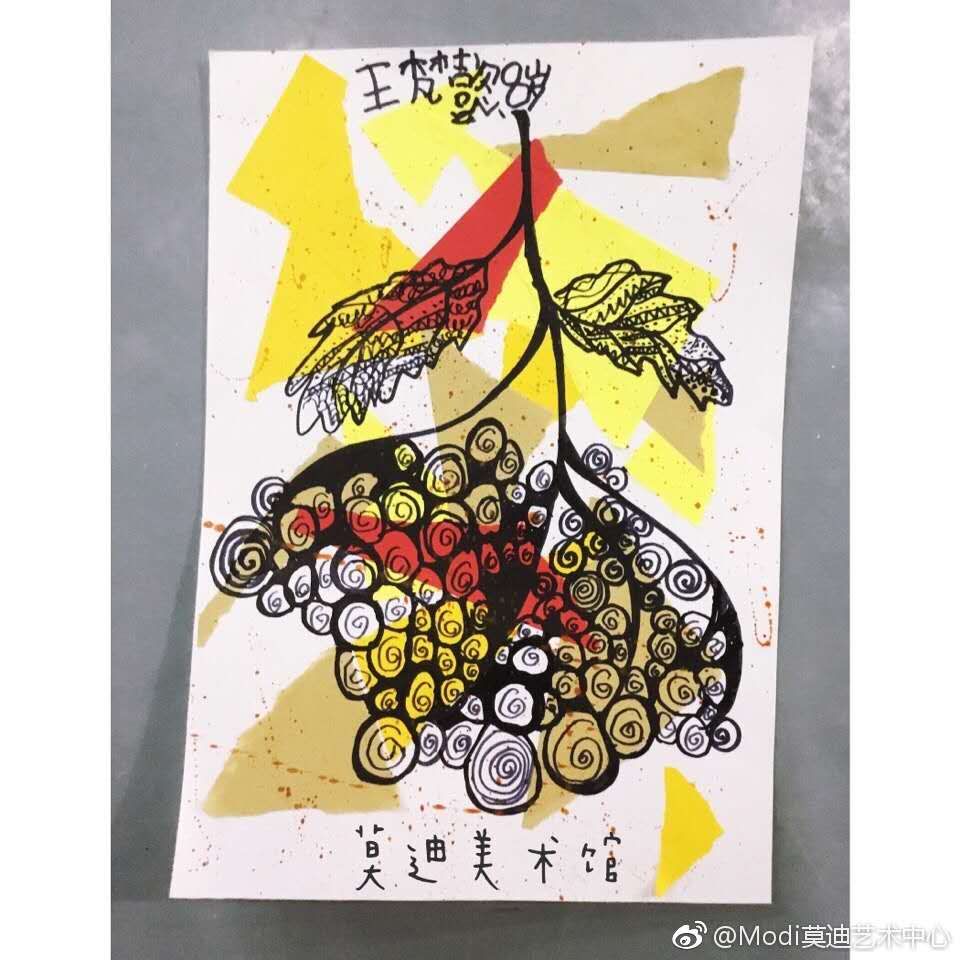 线描叶子