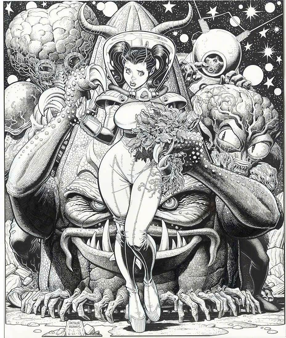 美国插画家 Arthur Adams 绘画作品 | arthuradamsart.com