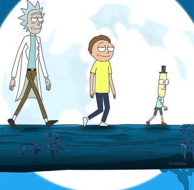 Rick and morty壁纸 背景via: ins justicemercher 侵删