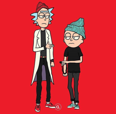 Rick and morty壁纸 背景via: ins justicemercher 侵删