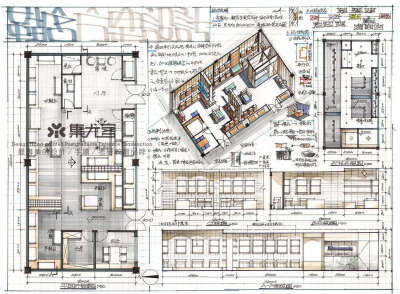 室内设计 手绘图