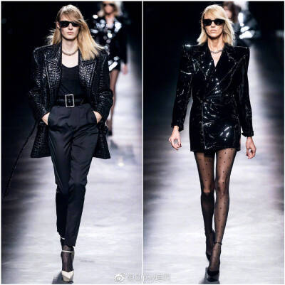 Saint Laurent F/W 2019｜气势汹汹的女大佬们
图片来自微博博主Dipsy迪西