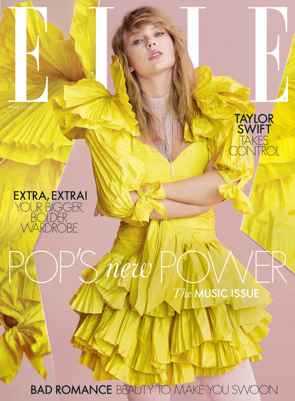 霉霉Taylor Swift登上英国《ELLE》杂志4月号