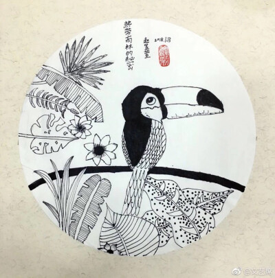 创意儿童画，装饰画，手工粘贴画