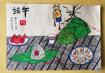 创意儿童画，装饰画，手工粘贴画