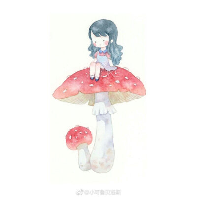 水彩 手绘 水果 蘑菇 临摹素材