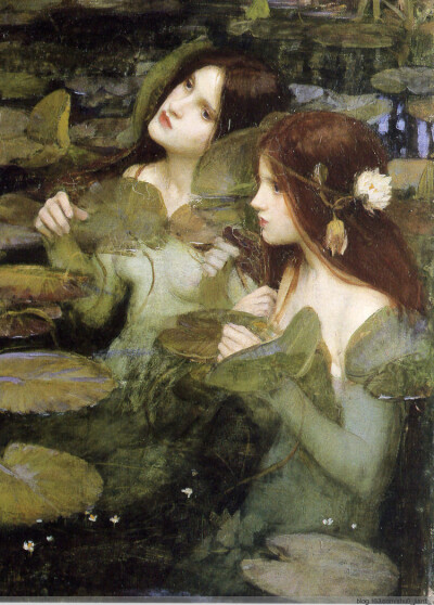 古典作品 《海拉斯与水仙女》 Hylas and the nymphs 出自约翰•威廉姆•沃特豪斯 John William Waterhouse