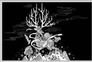 黑白线描
